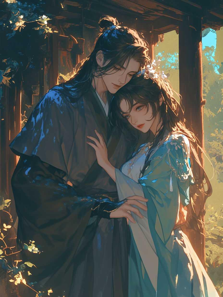 细雨春花图